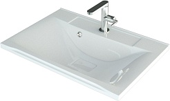 Stella Polare Мебель для ванной Абигель 65 2 ящика темно-серая/цемент – фотография-8